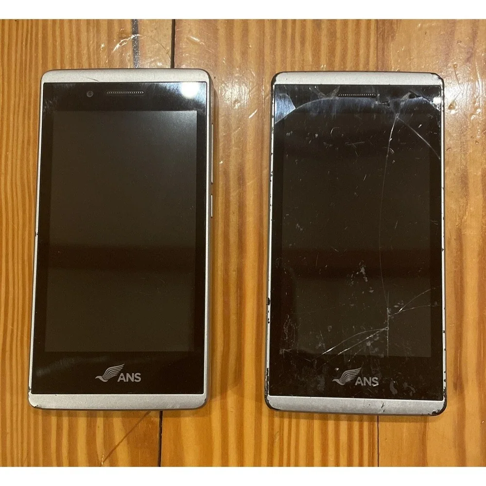 ANS UL40 16GB Silver Android Smartphone Assurance Wireless Lot Of 2 *PARTS ONLY*